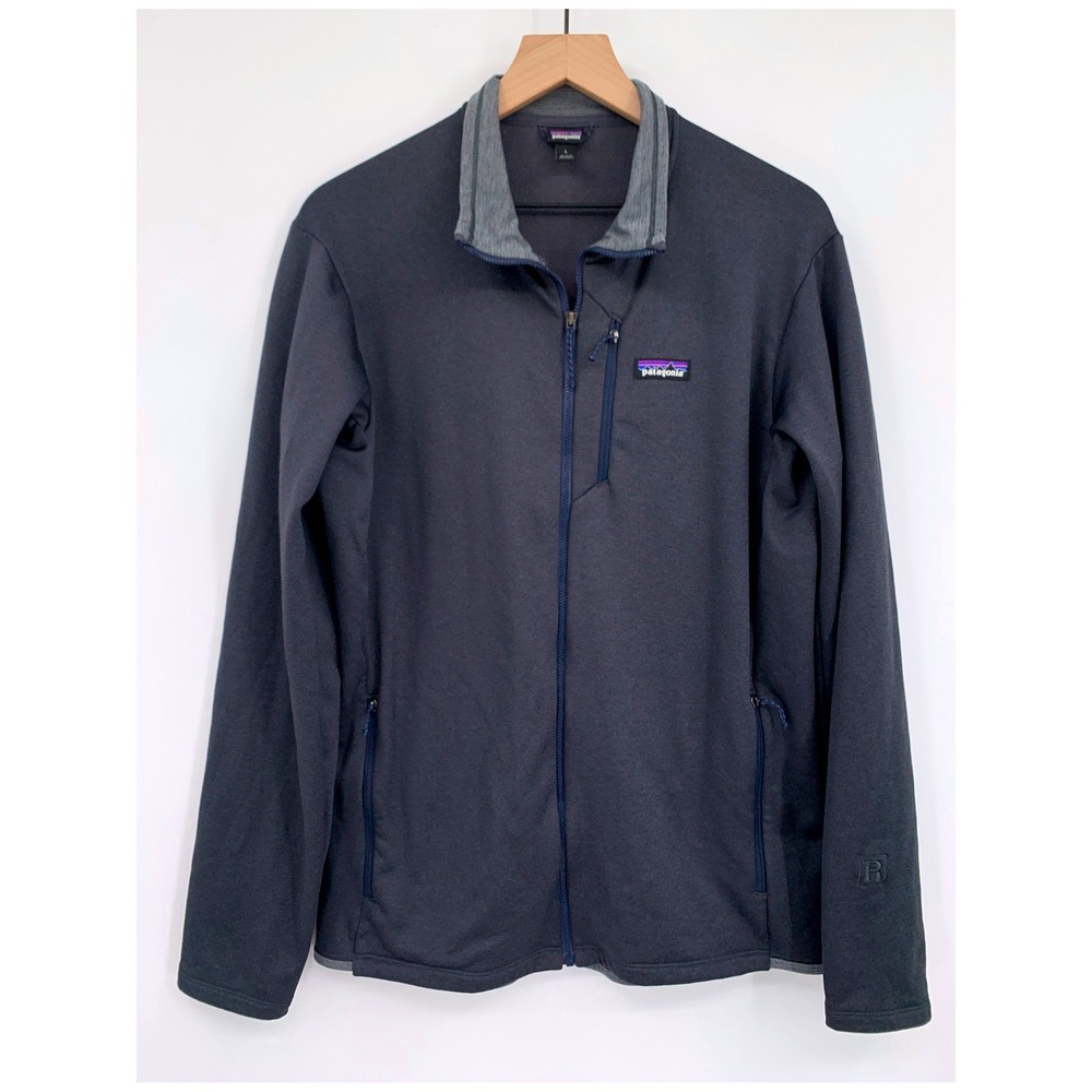 Patagonia Jacket Mens Large Gray R1 Daily Full Zip Fleece Outdoor Gorp 40510